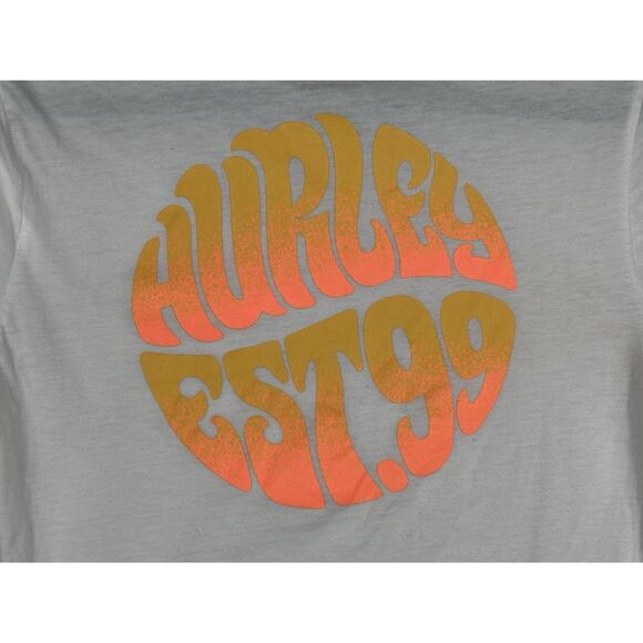 Hurley XL 13-15 Yrs White Retro Est 99 Graphic T-Shirt Boys Surf - Picture 16 of 16